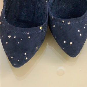 BCBGeneration Black Madeline Star Flat Shoes 7.5M